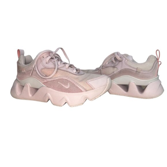 Nike RYZ 365 2 Shoes Womens 7 Suede Pink Chunky Lace Up Le Sneaker Mesh Sporty - Picture 2 of 16
